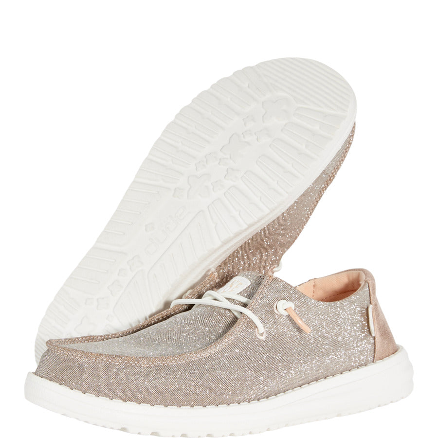 Wendy Metallic Sparkle Wide – Rose Gold - Image 4