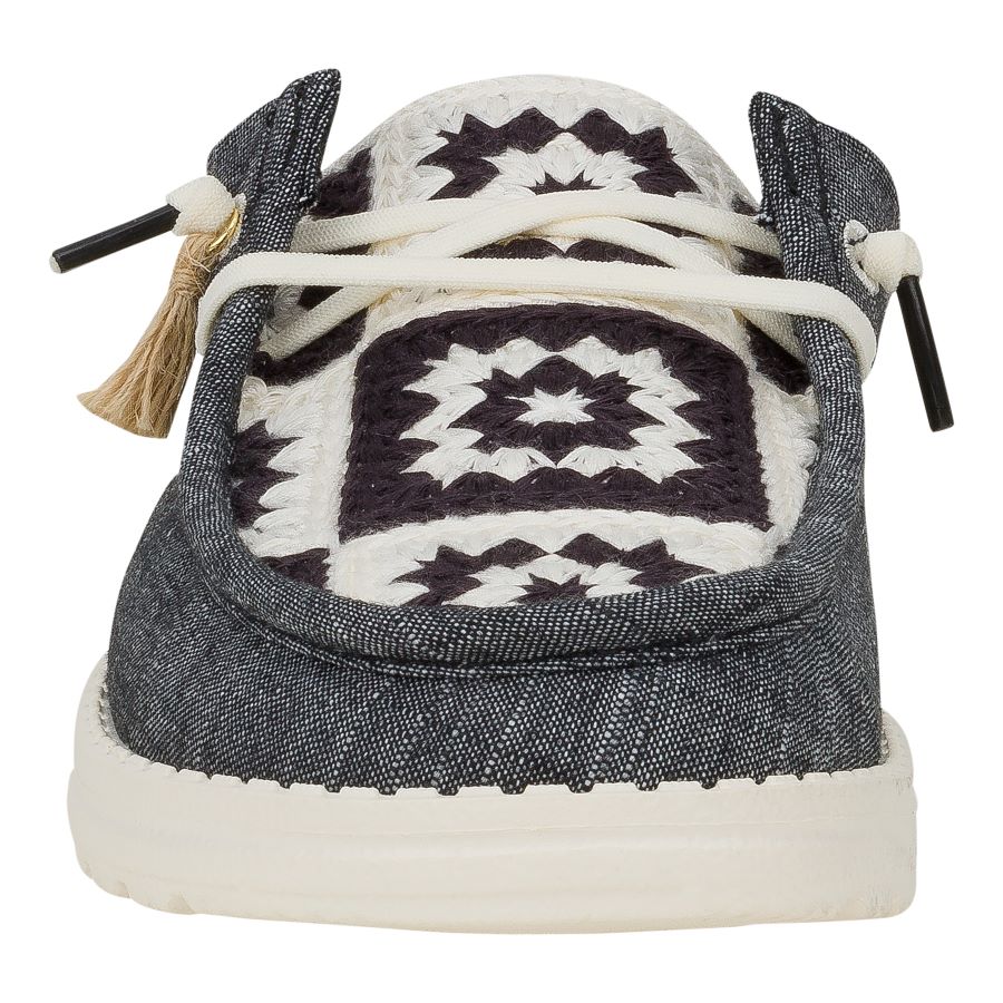 Wendy Slip Cottage Crochet – Black/Multi - Image 4