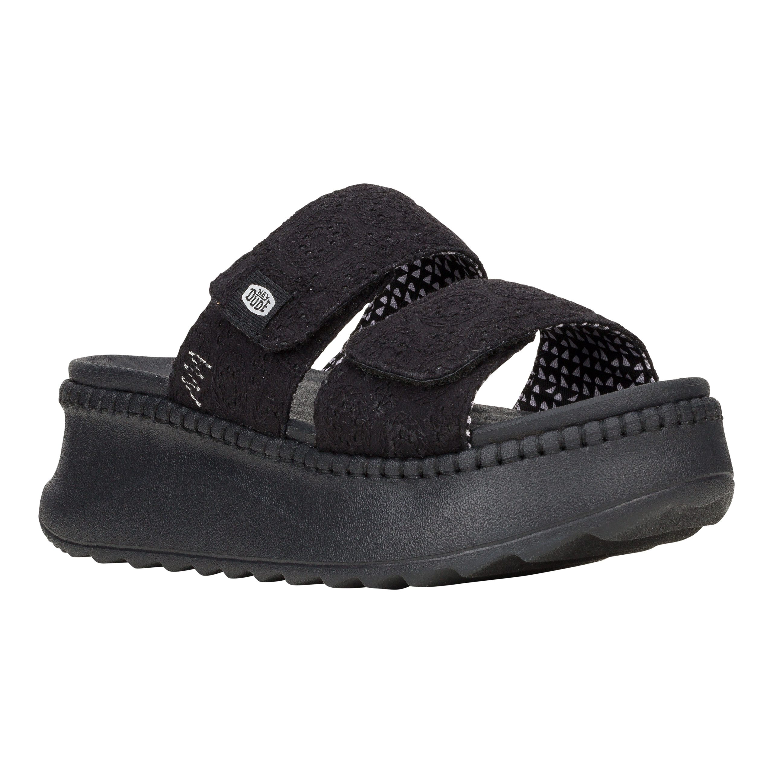 Delray Slide Eyelet – Black - Image 7