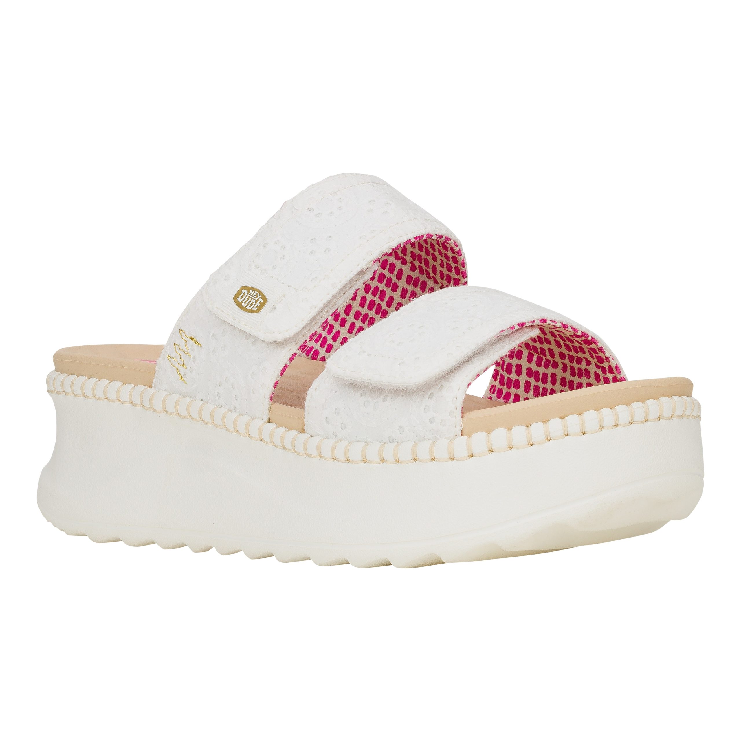 Delray Slide Eyelet – White - Image 7