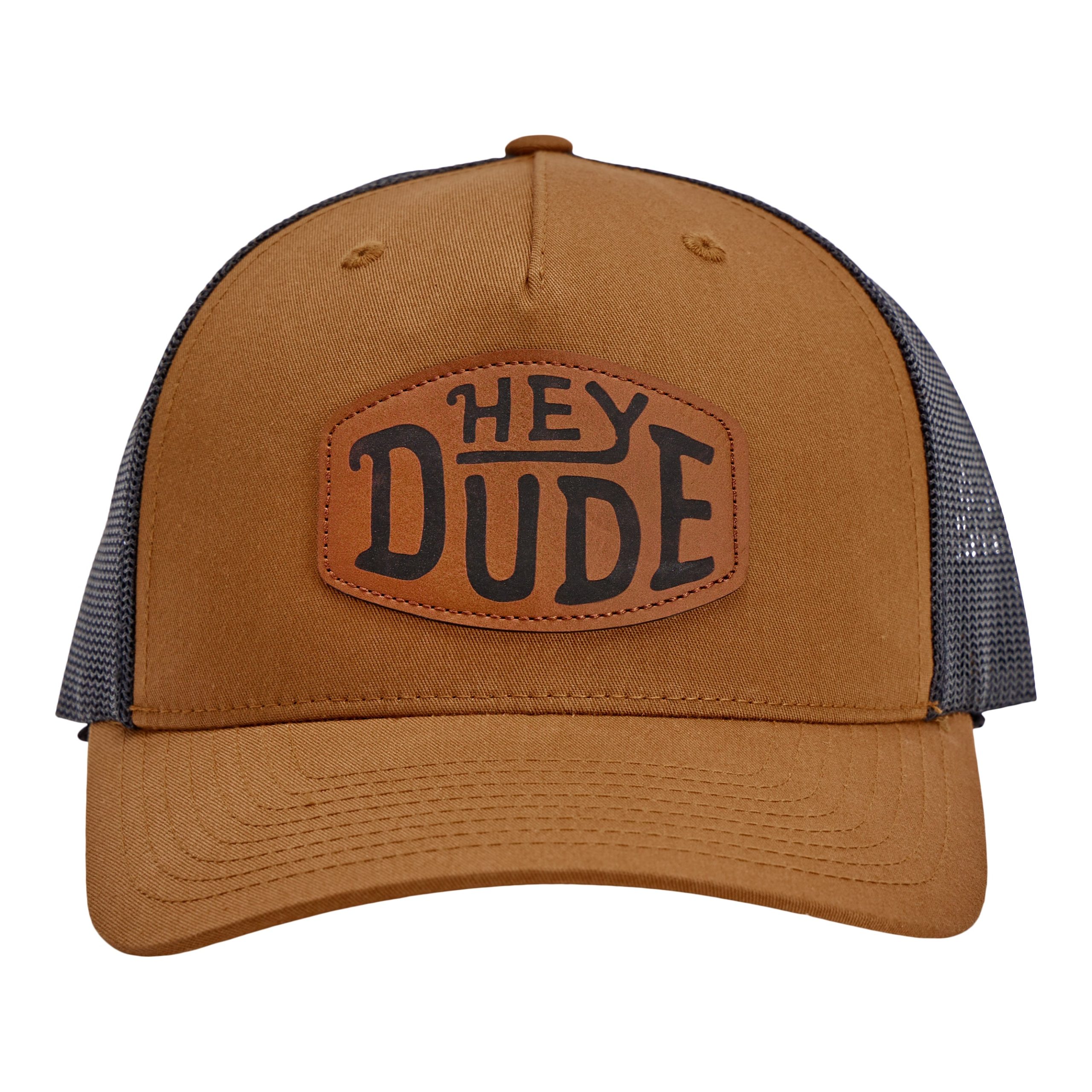 Leather Buckle Patch Trucker – Coyote Brown