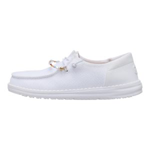 Wendy Funk Mesh Shoelry – White