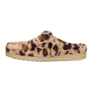 Wendy Slipper Leo Fur – Tan/Multi