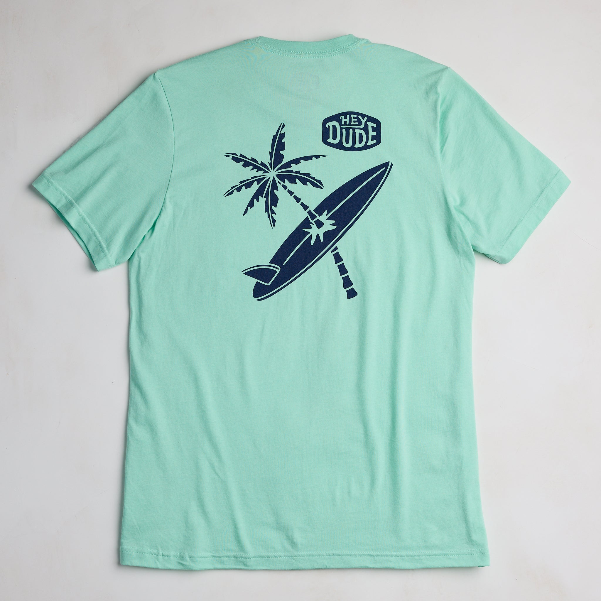 Surfboard Tree Tee – Frothy Green - Image 4