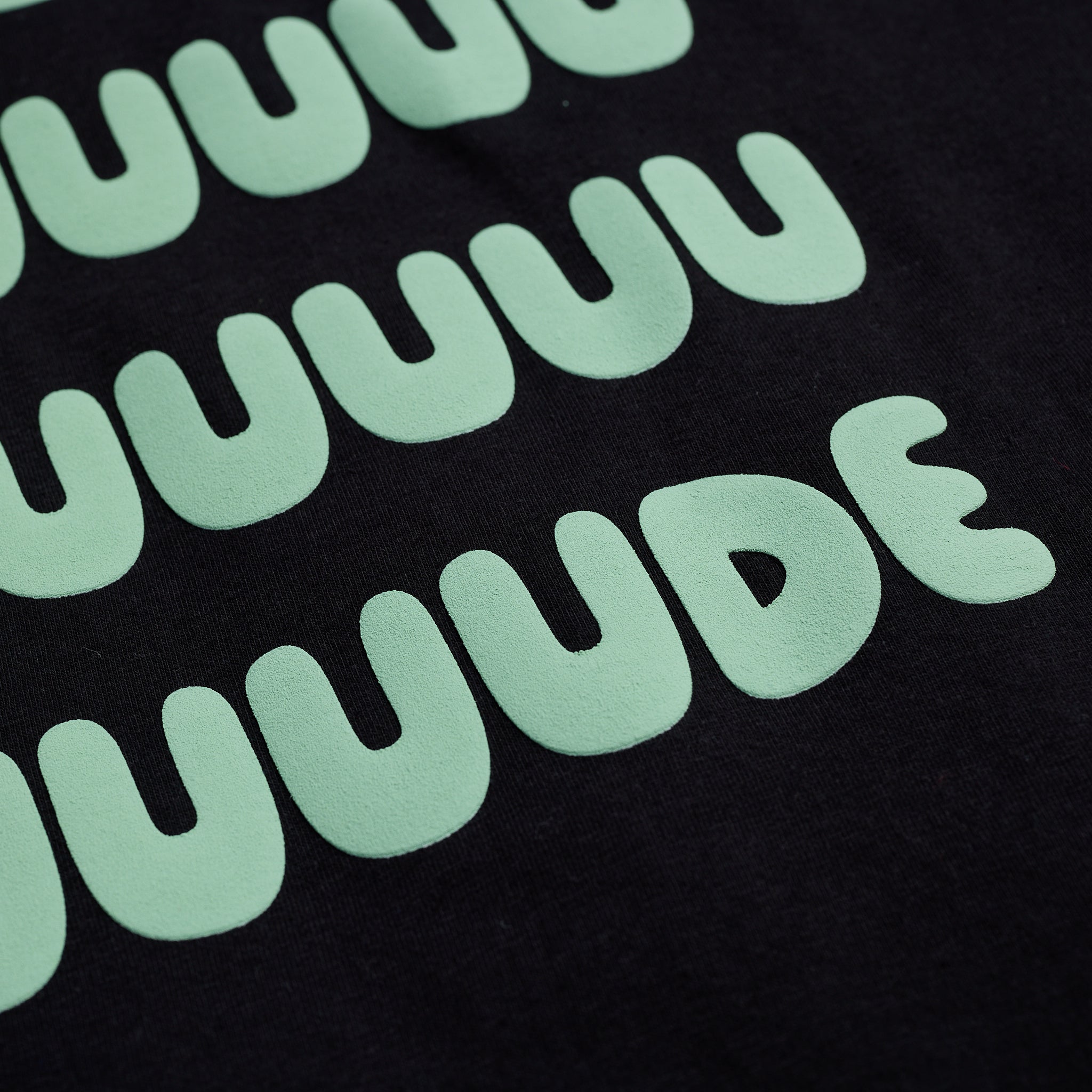Duuuuuude Tee – Black/Mint - Image 4